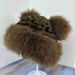 Autumn Winter Bear Ear Fashion Leopard Print Korean Version Warm Trendy Versatile Bucket Mongolian Hat_voghion.com
