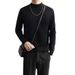 Men's Clothing Half Turtleneck Sweater Men's Autumn Winter Semi-Turtleneck Sweater Slim Fit Knitted Pullover Casual Warm Long Sleeve Top_voghion.com