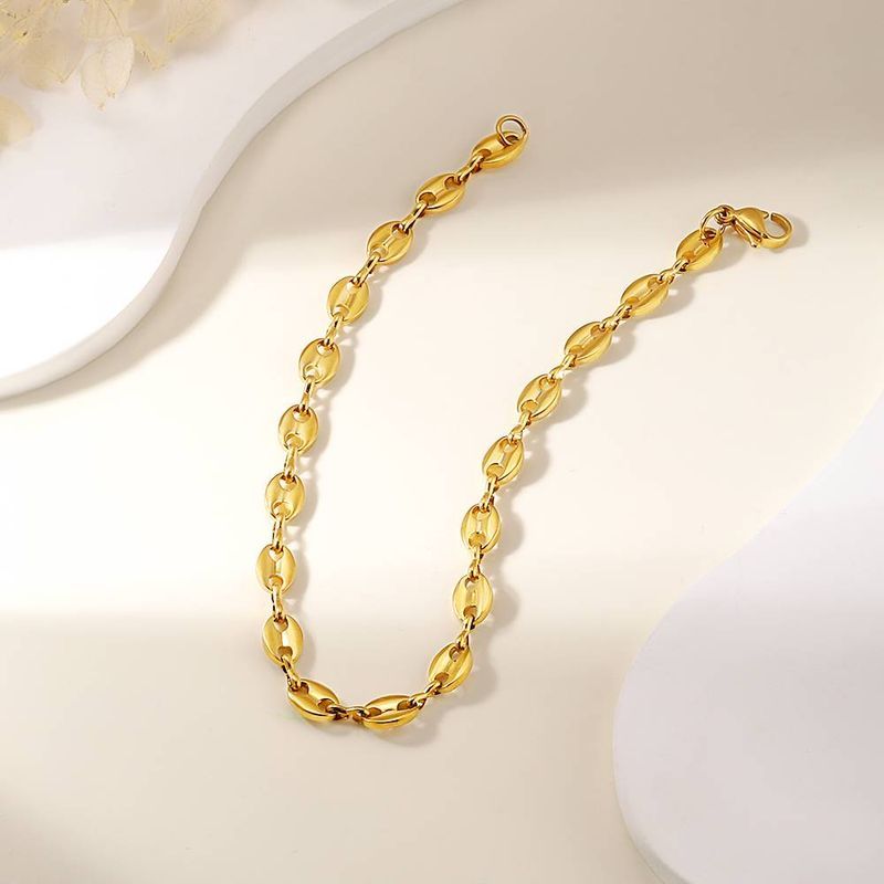 Braccialetto a catena con chicchi di caffè semplice personalizzato_voghion.com