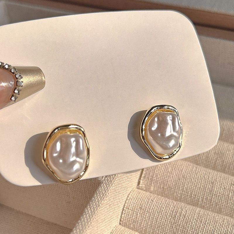 Orecchini anti-perla con ago in argento per donna, orecchini di lusso coreano di alta qualità, eleganti gioielli per le orecchie_voghion.com
