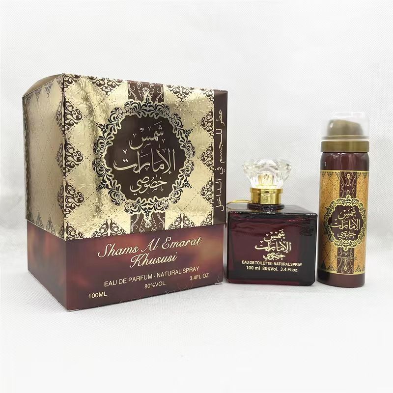 Neues heißes Parfüm Arabisch Dubai Jemen Zentralasien Malaysia Männer und Frauen Parfüm Aerosol Kanister Körperspray Geschenkbox Set_voghion.com