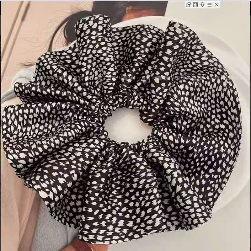 Uže za kosu s leopard printom, cvjetni ukras za kosu, nova vrhunska traka za kosu s motivom debelog crijeva za jesen i zimu, uže za kosu, svestrani niski rep_voghion.com