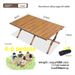 Outdoor Folding Aluminum Alloy Egg Roll Portable Camping And Chairs Stall Picnic Table BBQ Full Set_voghion.com