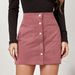 forrón eladó női rövid, magas derekú cipzár őszi, téli kordbársony csípőpólya, egysoros, vékonyan illeszkedő tömör szoknya_voghion.com