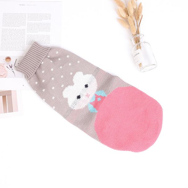 Evcil Hayvan Giysileri Sonbahar Kış Teddy Sıcak Kazak İngiliz Modası Yakışıklı Kedi ve Köpek Giysileri_voghion.com