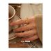 Women's Jewelry High Color Preservation Vacuum Electroplating Real Gold Retro Simple Lines Wrapped Ring Stacking Ins Hollow Design Ring_voghion.com