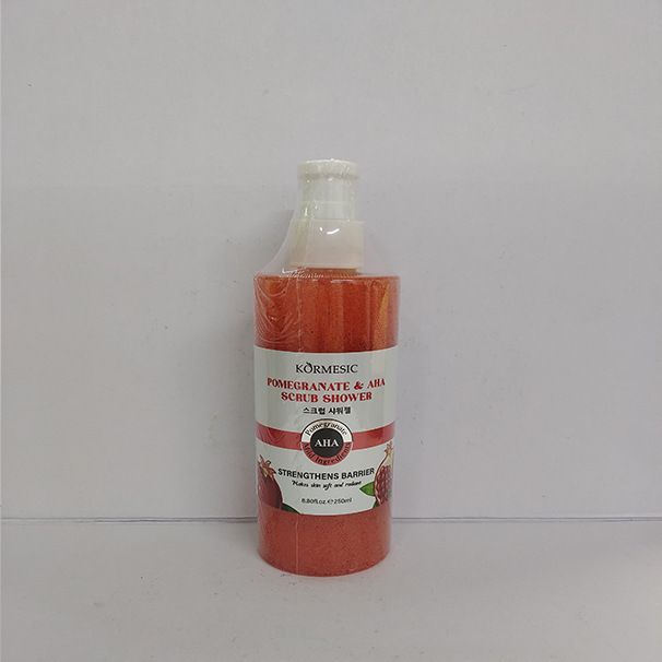 KORMESIC Red Pomegranate & AHA Scrub Body Wash 250ml_voghion.com