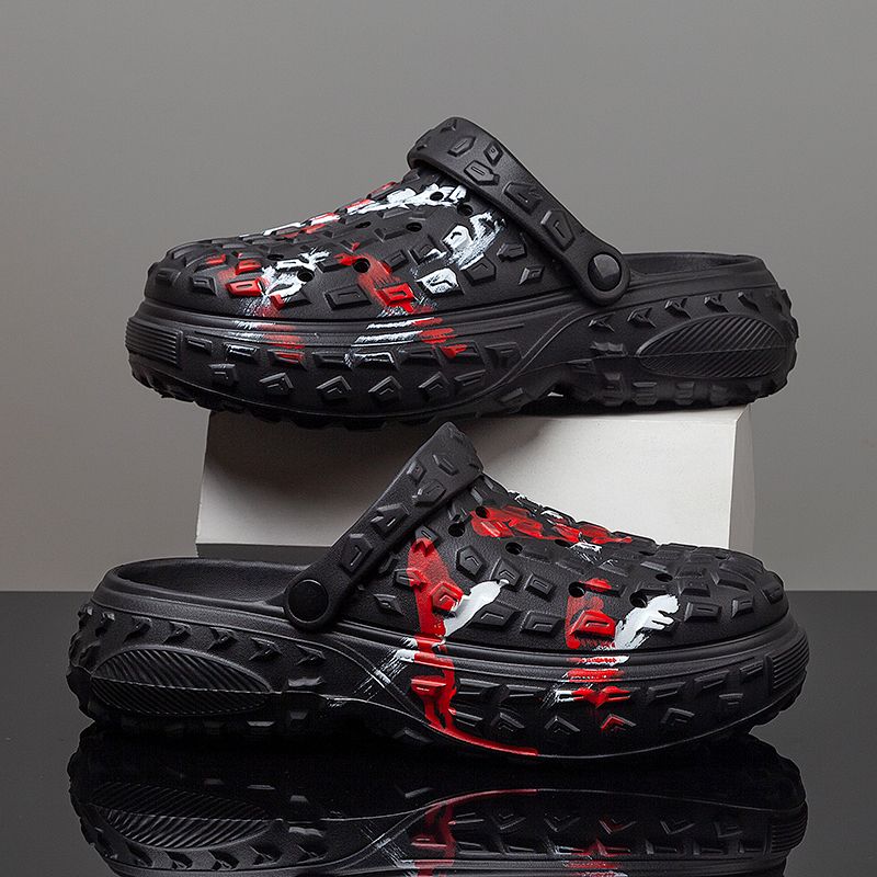 Heiße Sandalen, berühmt im Internet, weiche Textur und perforierte Schuhe für Herren_voghion.com