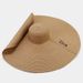 Hot Sale Hot Sale 70cm Oversized Wide Brim Straw Hats Spring Summer Floppy Foldable UV Protection Beach Sun Hat For Women's Wholesale_voghion.com