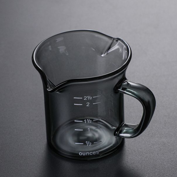 70 ml-es színes méretű tejespohár átlátszó üveg eszpresszó kávésbögre konyhai mérőpohár habosító cukorkancsók kávé kellékek_voghion.com