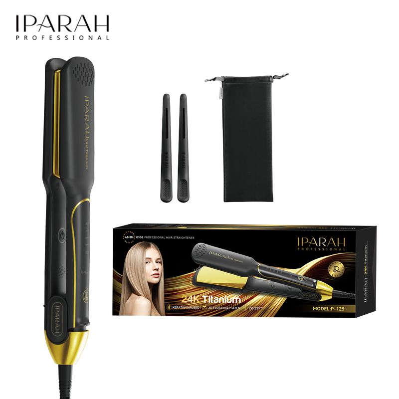 P-125 European Standard Electric Large Panel High Temperature Digital Display Straightener For Hair Salons_voghion.com