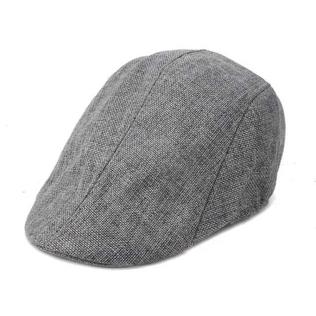 Boinas de lino unisex de gran oferta con forro de malla, transpirables, estilo retro, para hombre y mujer, para viajes al aire libre, caminatas, gorras con visera_voghion.com