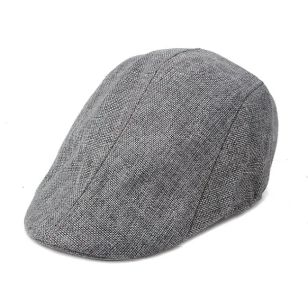 Boinas de lino unisex de gran oferta con forro de malla, transpirables, estilo retro, para hombre y mujer, para viajes al aire libre, caminatas, gorras con visera_voghion.com