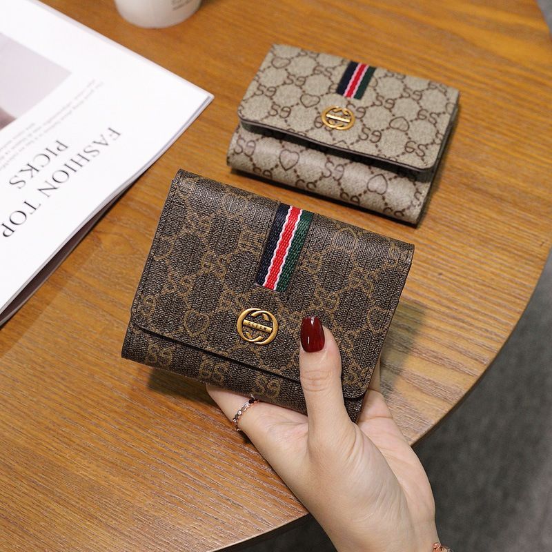 Brieftasche für Damen im kurzen Stil 2023, neue kleine und dünne Brieftasche, vielseitige Atmosphäre, faltbare Kartentasche mit großem Fassungsvermögen, einfacher Münzclip_voghion.com
