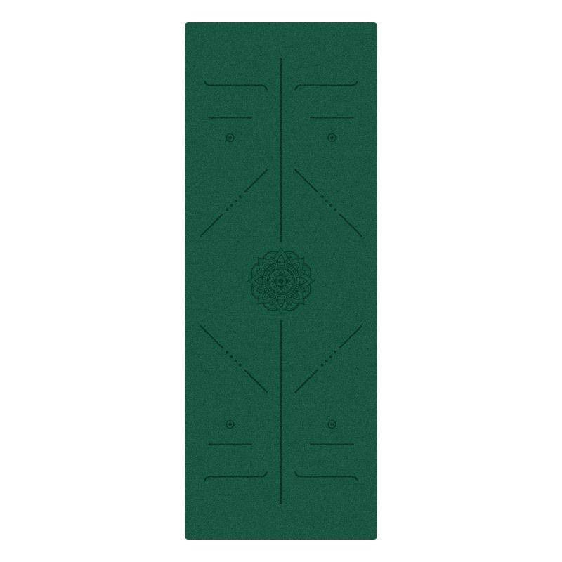 Tappetino da yoga pieghevole portatile in PU resistente all'usura, in gomma naturale ultrasottile da 1,5 mm, satinato e ad alta resistenza_voghion.com