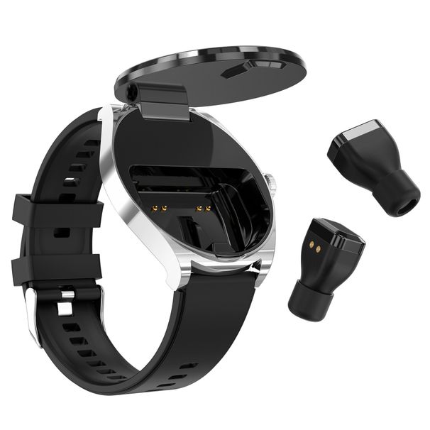 New S9 Smartwatch TWS Bluetooth Earphones 2-in-1 1.53 Round Screen NFC Multilingual Phone Sports Watch_voghion.com