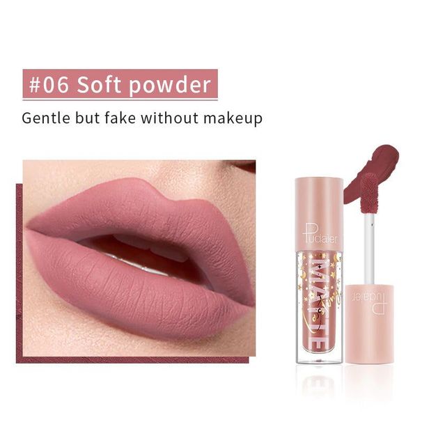 PUDAIER® Air Matte Lip Color - Color #06 Soft Powder_voghion.com