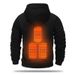 Men's Usb Heated Fleece Hoodie, Thickened Warm Outdoor Casual Wear, Hooded Electric Heating Hoodie_voghion.com
