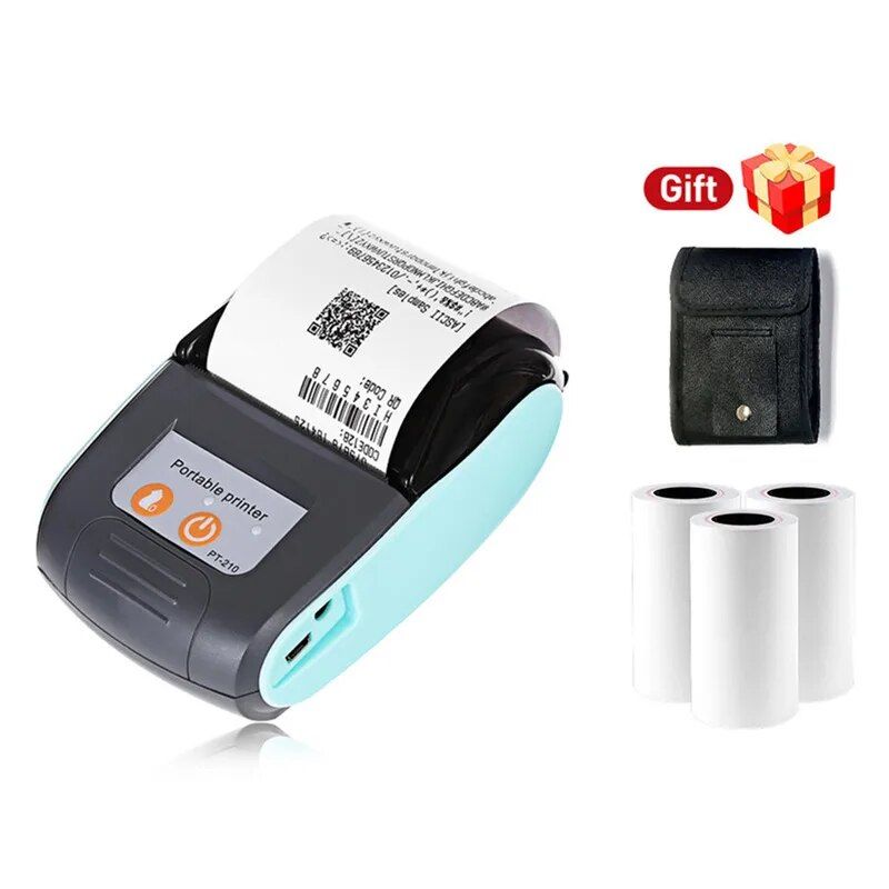 Mini Termal Fiş POS Yazıcısı Kablosuz Bluetooth 58mm Taşınabilir Bilet Fatura IOS Android Fatura İşletme Perakende 3_voghion.com