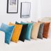 Tongyuan Solid Color Sofa Throw Pillow Office Waist Support Car Waist Protection Backrest Velvet Throw Pillow Cover_voghion.com