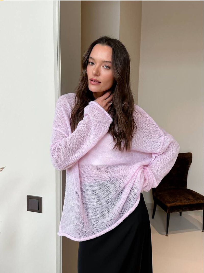 Cárdigan de punto holgado para mujer, ligero, de verano, con encaje, estilo bohemio y chic, top extragrande._voghion.com