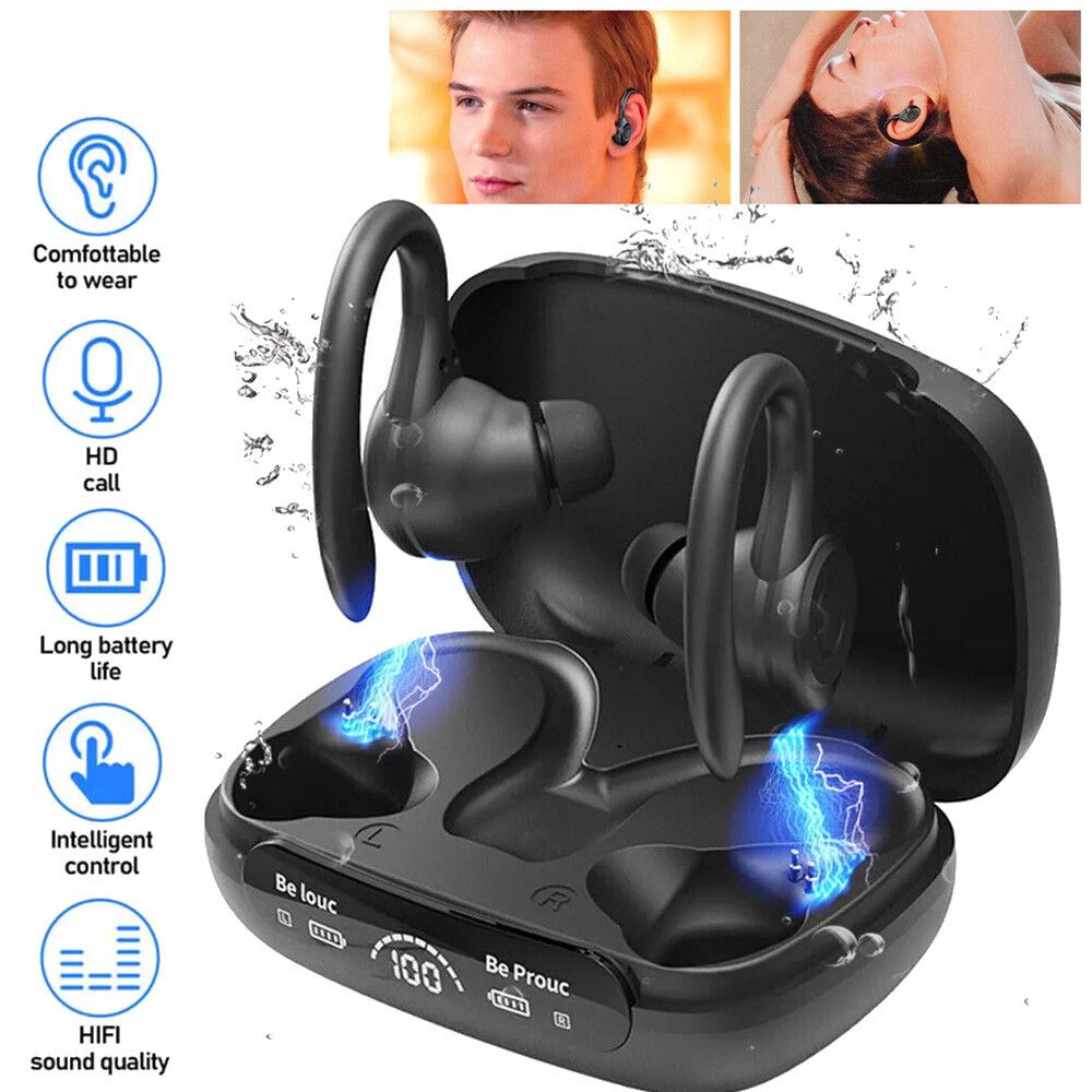 Casque sans fil Bluetooth supra-auriculaire à réduction de bruit, tous appareils, Royaume-Uni_voghion.com