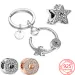 Neues, beliebtes Charm-Set aus 925er Sterlingsilber: Halskette, Ring, Schnuller, Schlüsselanhänger – ein klassisches Geschenk für Damen und modische Accessoires._voghion.com