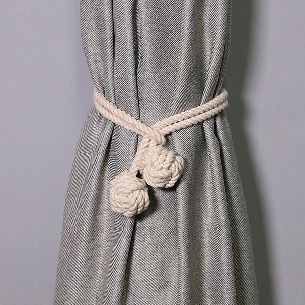 Zaplatana, pasterska, wisząca, sznurkowa klamra do zasłon, sznurkowa opaska do zasłon, wisząca ... kula, frędzel_voghion.com