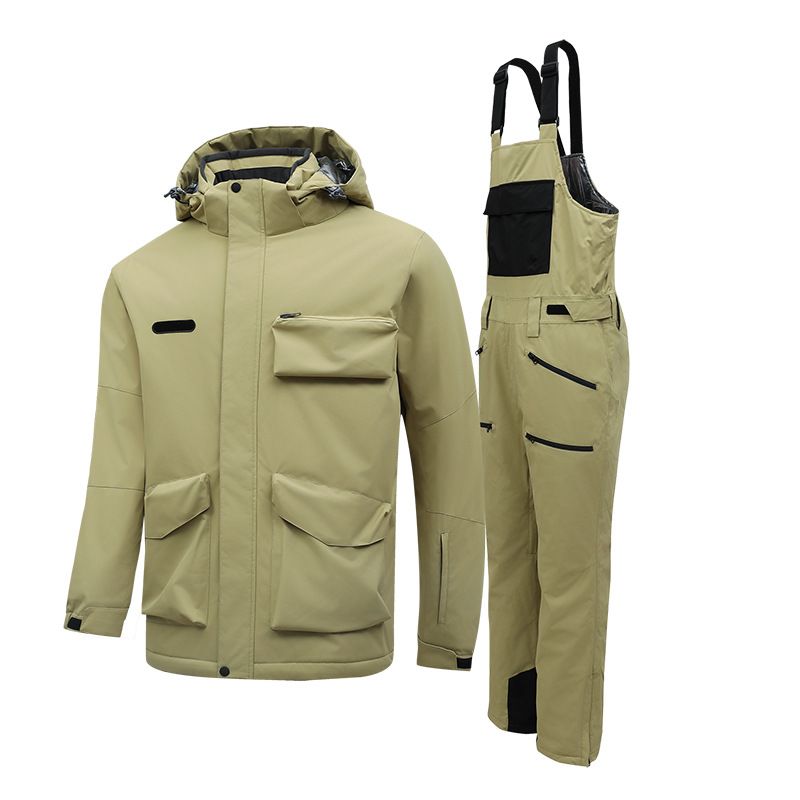Women's Clothing Suit Set Winter And Double Board Waterproof Windproof Mountaineering Warm Bib Ski Pants_voghion.com