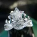 Desinger Luxu Star Rings Inlaid Zircon Shiny Silver Plated GirlS Full Diamond Pattern Brass Ring Party Jewel_voghion.com