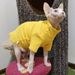 Winterwarme kleding met een afbeelding van een Sphynx, coltrui, haarloze jas met kitten voor kleine en middelgrote honden, kattenpyjama, van PawParty Store_voghion.com