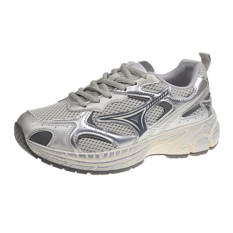 Millennium Style Jogging Dad 2024 Autumn New Casual Thick Soled Mesh Sports Shoes For Women_voghion.com