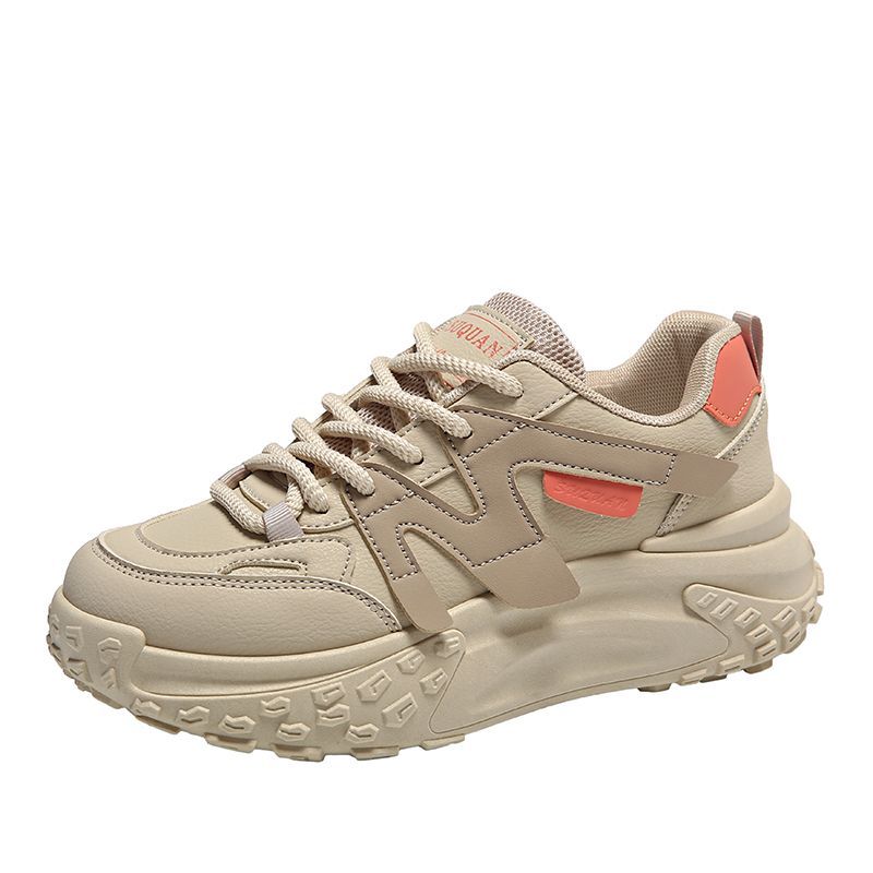 Hot Spring New Color Block Korean Edition Dad Thick Sule Heightening Sportskor för kvinnor_voghion.com