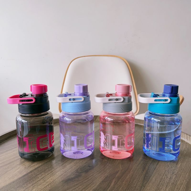 Large Capacity Plastic Water Summer Sports Bottle Student Outdoor Portable Trendy Creative Anti-fall High Temperature_voghion.com