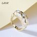 Vente chaude LAYA Sterling Sier Fashion Simple Solid Geometr Design Color Enamel Ring Pour Les Fêtes Des Femmes De Haute Qualité Classique_voghion.com
