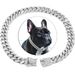 Hip Hop Pet Collar Cuban Dog Chain Full Diamond Necklace Lock Gold Silver_voghion.com