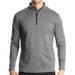 Hue Hue Hue Hue 2024 Autumn European And American Men's Long Sleeve Quick-Dry Sports Running Pullover Half-Zip Solid Color_voghion.com
