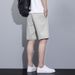 Unbeatable Quality Summer New Cotton Ice Silk Shorts For Boys, Casual, Loose, Versatile, Five Quarter Length Shorts, Thin, Pure White_voghion.com