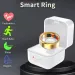 Moda Salute Frequenza Cardiaca Ossigeno nel Sangue Monitoraggio della Temperatura Corporea Tracker Smart Finger Anello Digitale per Uomo Donna_voghion.com