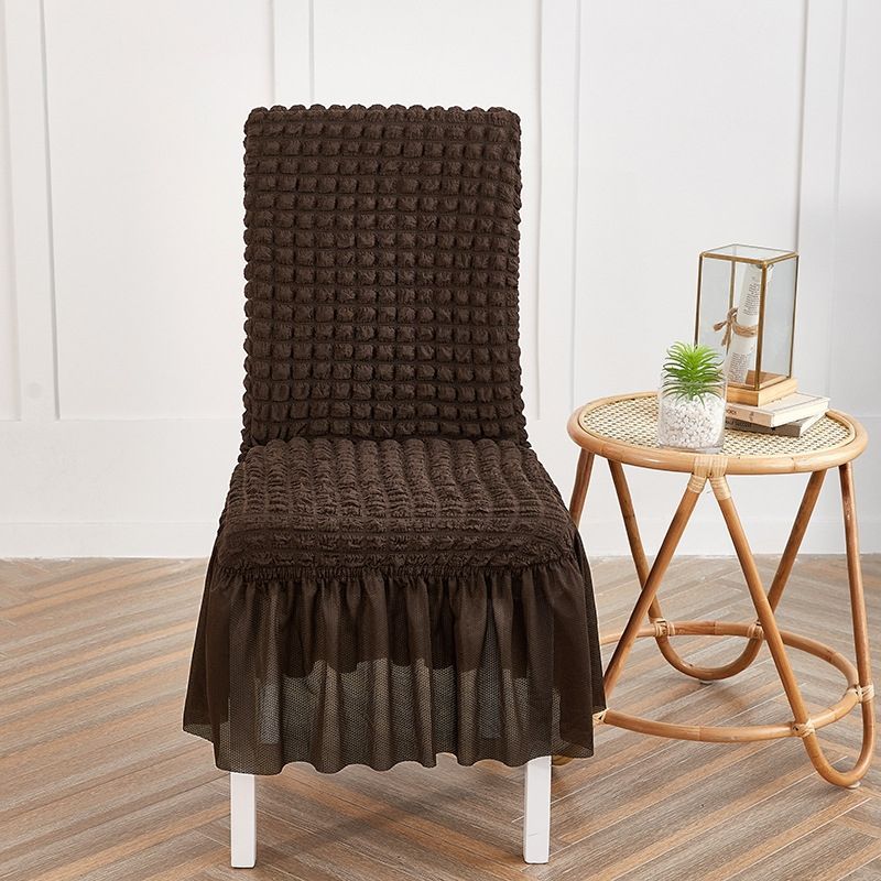 European Style Bubble Gauze Full Coverage Slipcover Summer Cool Universal Hotel Dining Chair Cover_voghion.com