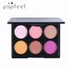 Lidschatten POPFEEL 6 Farben Glitzerpuder Lidschatten Sechs Farben Mini Lidschatten Perlglanz Matt Make-Up Palette_voghion.com
