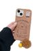 TechGlobe Maillard Brown Cute Hat Puppy Case For IPhone 16 Pro Max 15 Plus/13_voghion.com