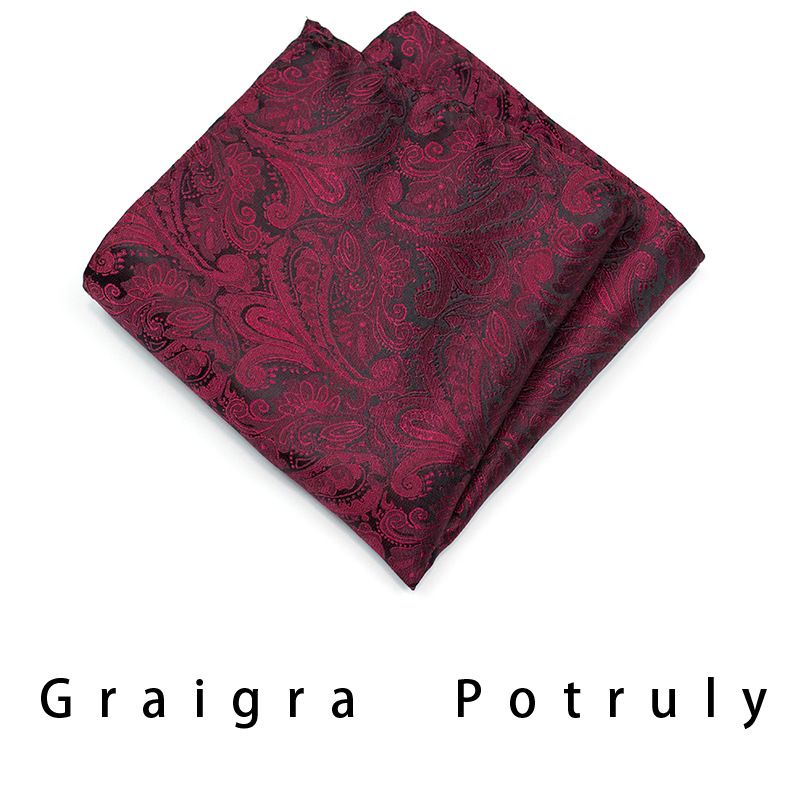 Men's Ties & Handkerchiefs Small Wholesale Paisley Men's Bow Tie Pocket Square Set Small Square Scarf Personalized_voghion.com