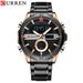 Men's Digital Analog Sports Watch With Waterproof Functionality, Round Dial, Quartz Movement, Alloy Strap For Business And Casual Wear_voghion.com