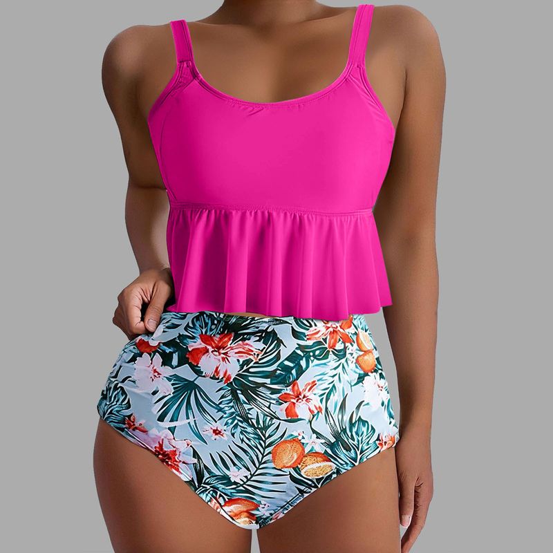 Women's Clothing Split Bikini Ruffled Swimsuit_voghion.com