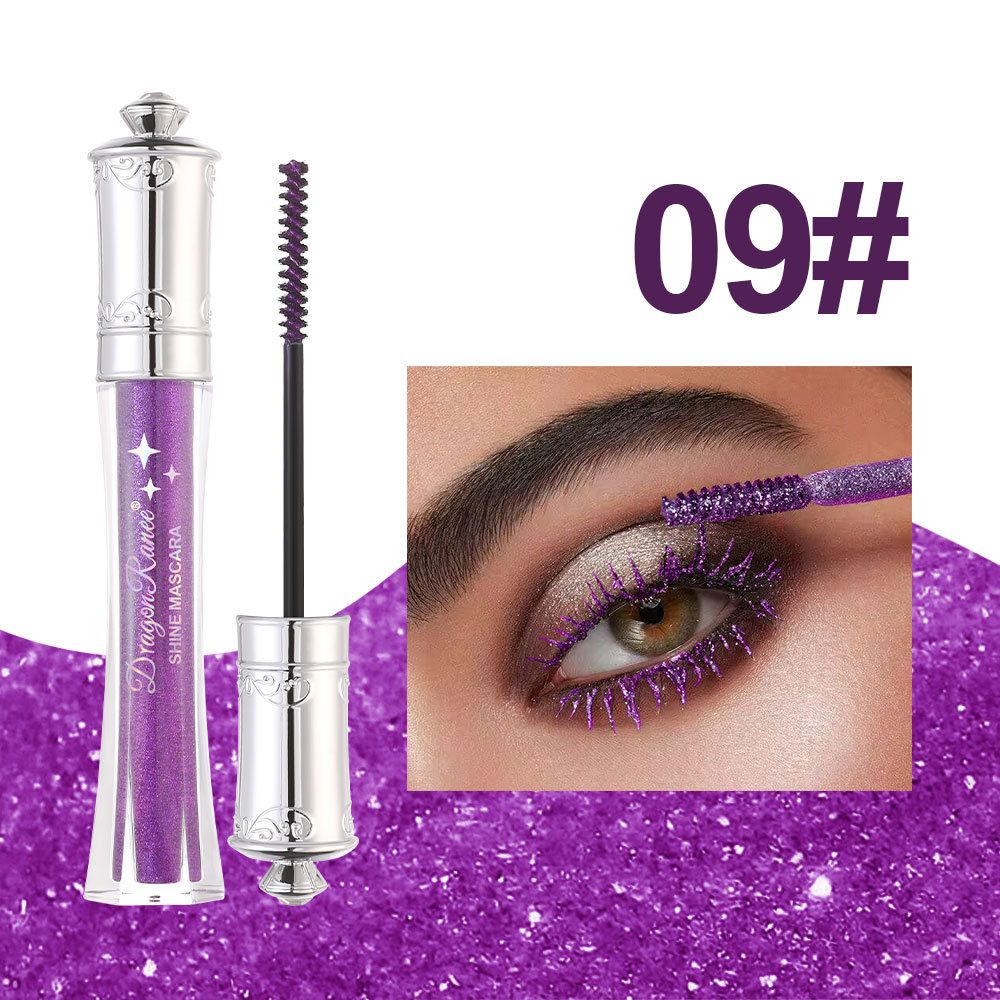 Multi - Colored Sparkling Diamond Waterproof Mascara - Shimmering Sapphire Blue, Glittering Gold, Fine Diamond Silver & More With Pearlescent Glitter_voghion.com
