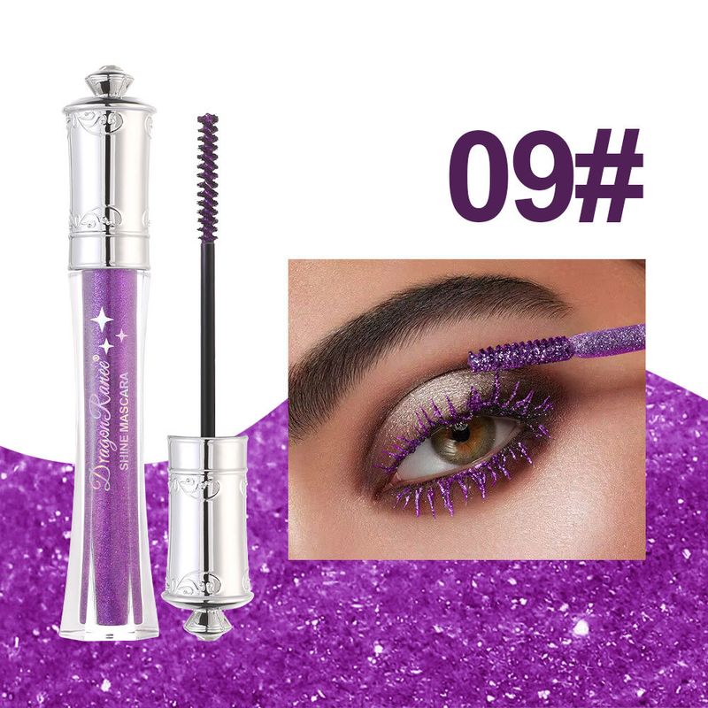 Mascara impermeabile multicolore con diamanti scintillanti: blu zaffiro scintillante, oro scintillante, argento diamante fine e altro con glitter perlescenti_voghion.com
