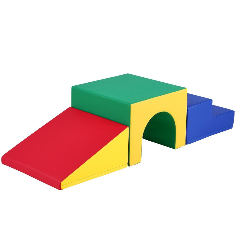 VEVOR Single Tunnel Climber, Toddler Playset, Foam Climbing Blocks For Toddlers, Kids Tunnel Maze With Stairs And Ramp, Indoor For Toddlers And Pres_voghion.com