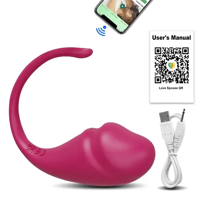 App-gesteuerter Vibrator für Frauen, Klitorisstimulator, G-Punkt-Stimulator, tragbares Liebes-Ei, vibrierendes Sexspielzeug für Erwachsene_voghion.com