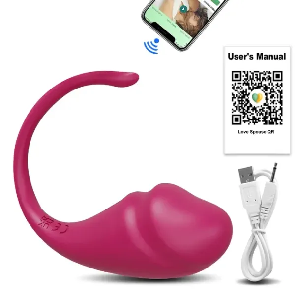 App-gesteuerter Vibrator für Frauen, Klitorisstimulator, G-Punkt-Stimulator, tragbares Liebes-Ei, vibrierendes Sexspielzeug für Erwachsene_voghion.com